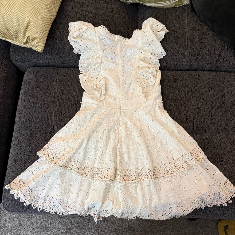 Farm Rio Eyelet Patch Beaded Mini Dress Size Small Retail $375
Amazing Condition - Picture 5 of 16